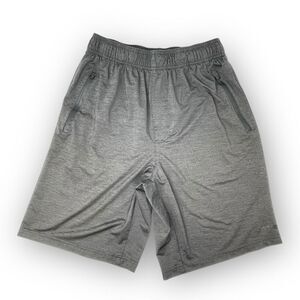 Mitre Shorts Gray Athletic Lightweight Zip Pockets Men’s Size Medium